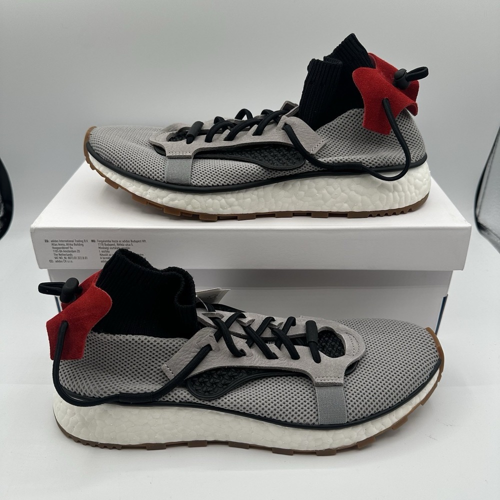 Adidas Alexander Wang x AW Run Running‎ Shoes Mens Sz 8 Grey/Red Sneakers CM7826